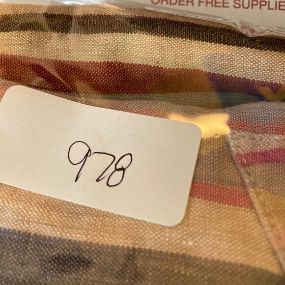 Womens Spring Breeze Striped Linen Blend Button Tunic 3/4 Sleeve 2XL - Picture 11 of 11